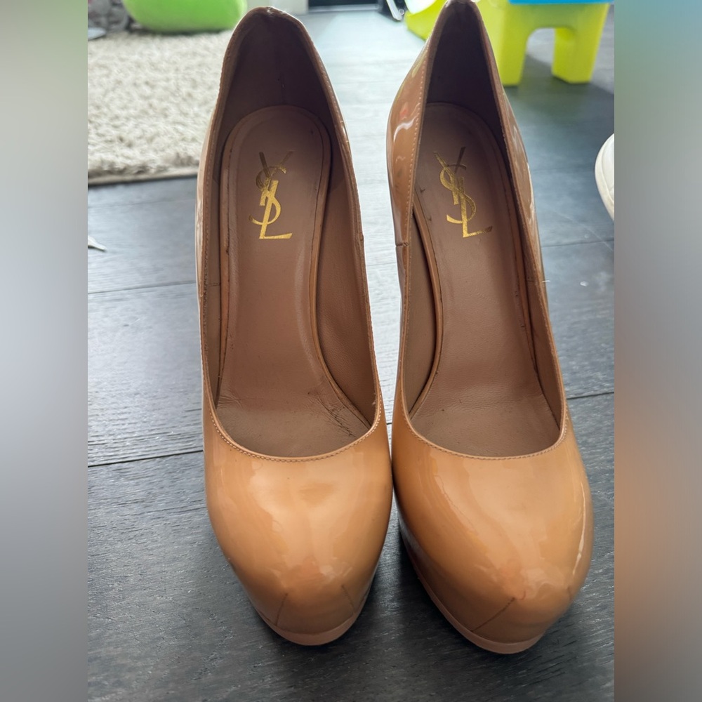 YSL Patent Pumps